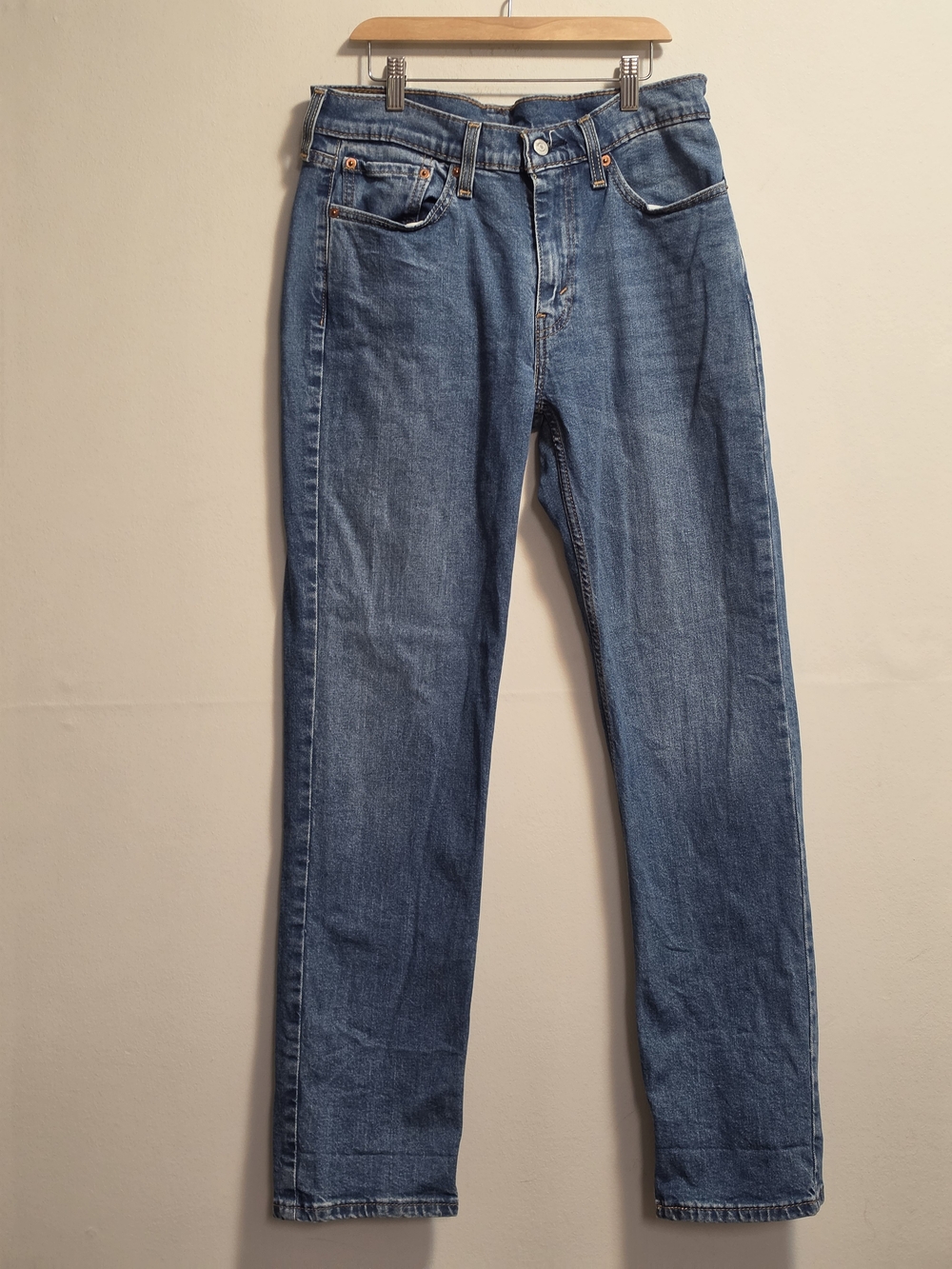 Classic Blue Boyfriend Jeans - Straight Leg W32 L32